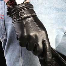 WARMEN Brand Men's Genuine Nappa Leather Driving Gloves with Cashmere Lining