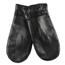 WARMEN Brand Men's Genuine Nappa Leather Mittens M022NS