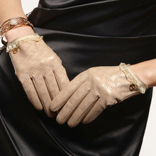ELMA Brand Ladies Genuine Nappa Perforated Leather Gloves 5 colors available EL006NN