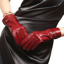 ELMA Brand Ladies Genuine Lambskin Leather Gloves 3 colors available EL010PK