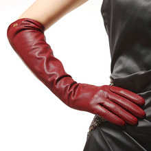 ELMA Brand Ladies Elbow Long Genuine Nappa Leather Gloves EL018NN