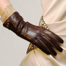 ELMA Brand Genuine Nappa Leather Gloves cashmere lined EL031NR