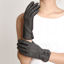 ELMA Brand Genuine Nappa Leather & Fabric Gloves EL036NC